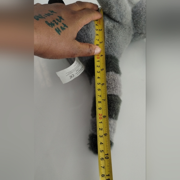 Walt Disney Vintage Pocahontas Meeko Racoon  Sitting Plush Stuffed Animal 8in - Picture 12 of 13